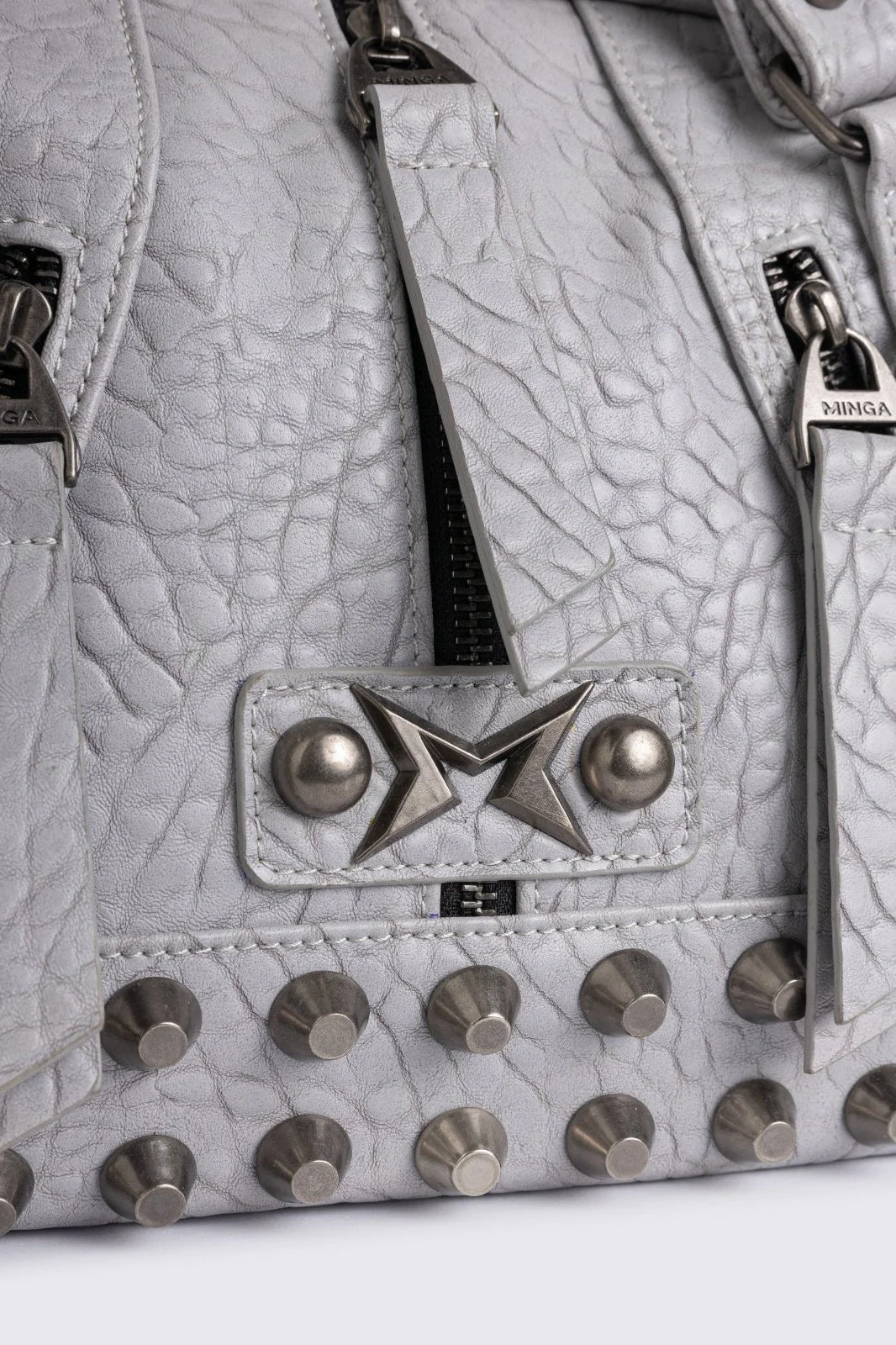Alba Studded Faux Leather Shoulder Bag - Image 4