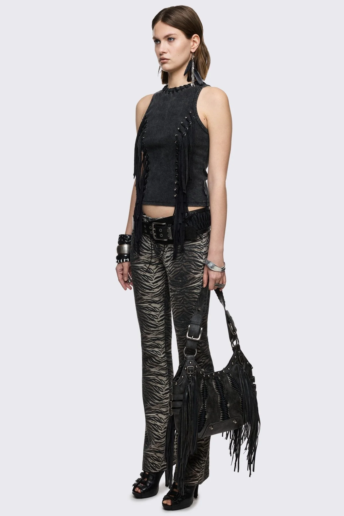 Anya Fringe Vest Top - Image 8
