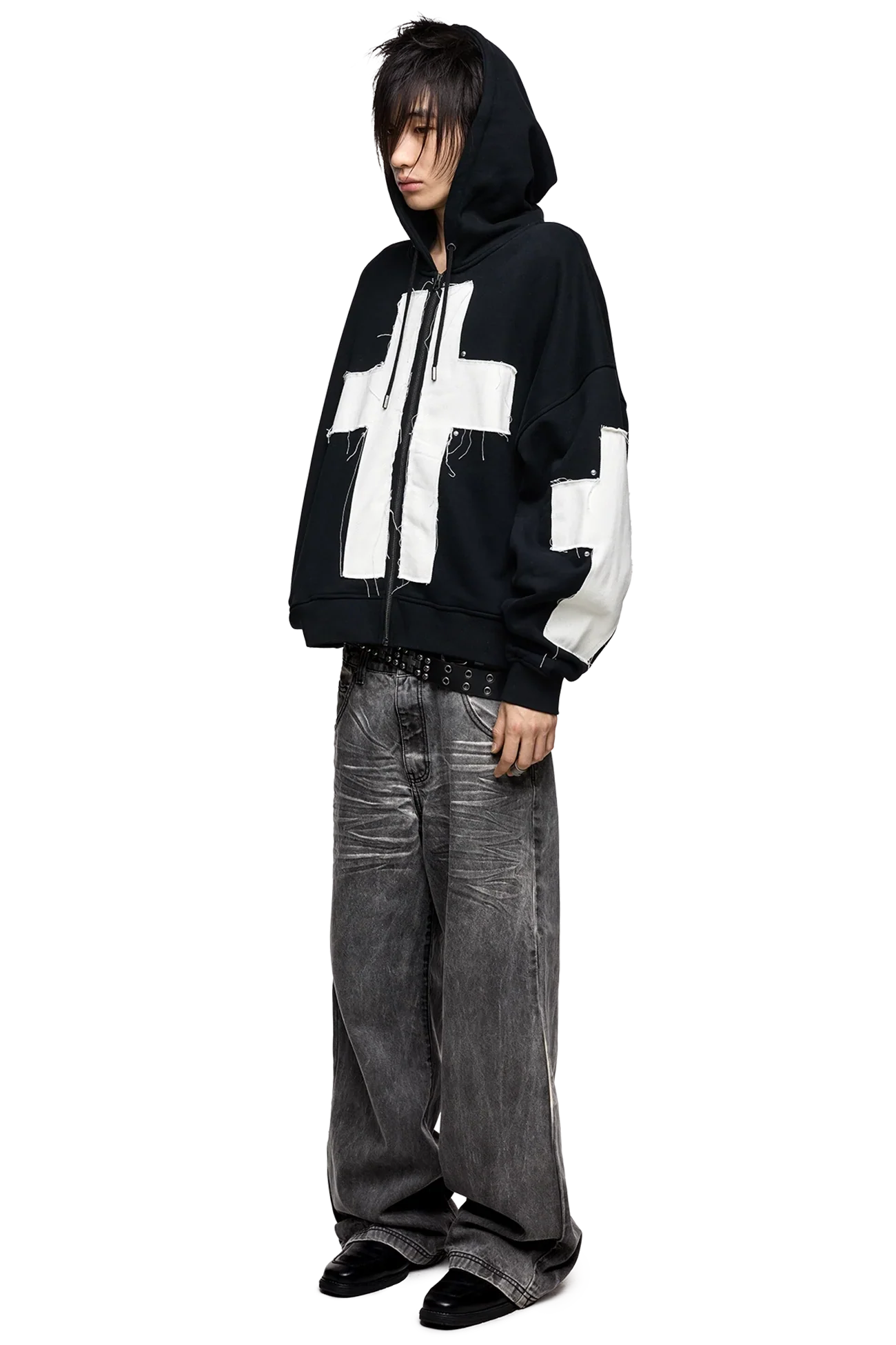 Blessed & Broken Zip Up Hoodie - Image 3