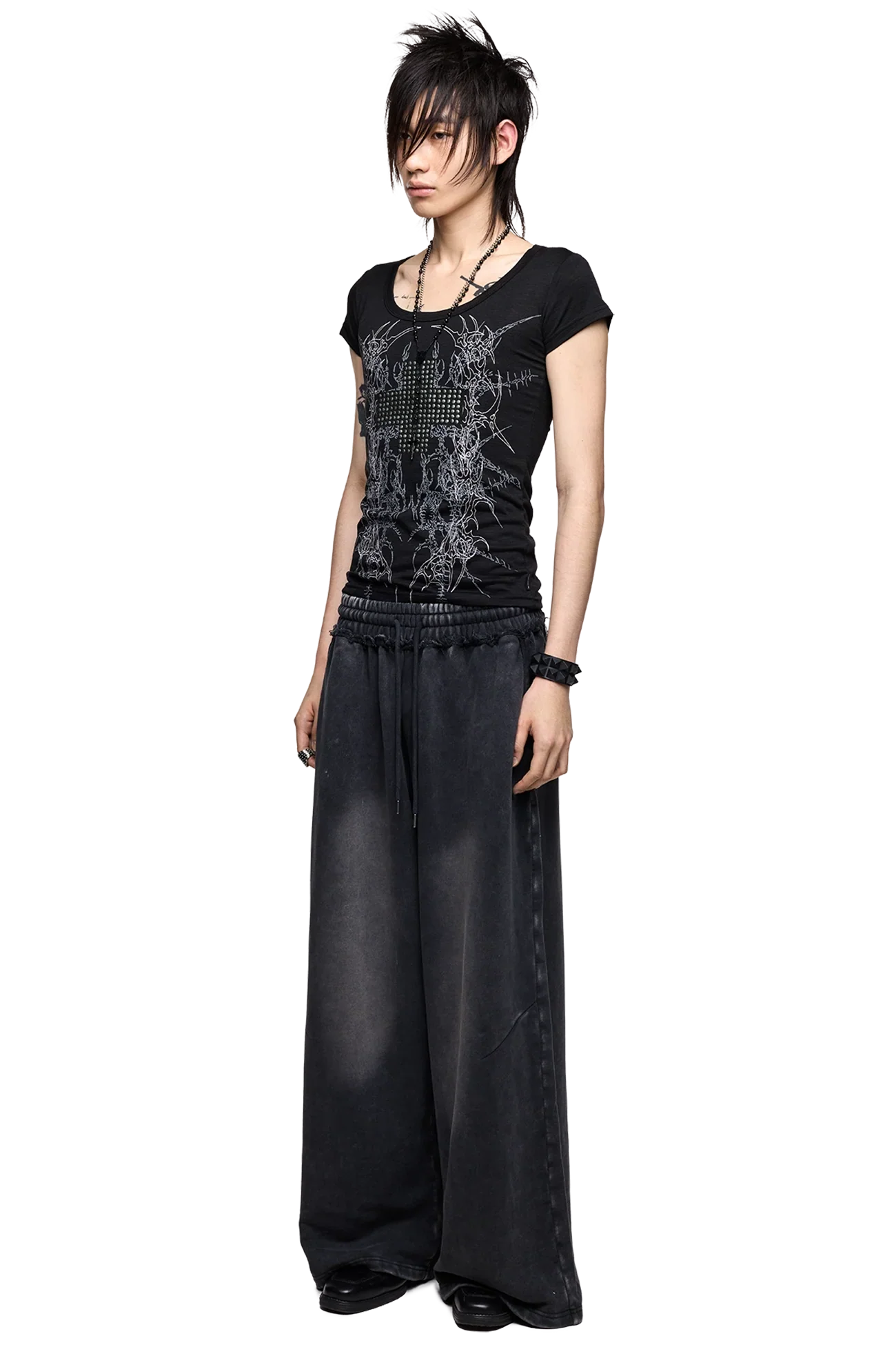 Blur Black Washed Sweatpants - Image 3