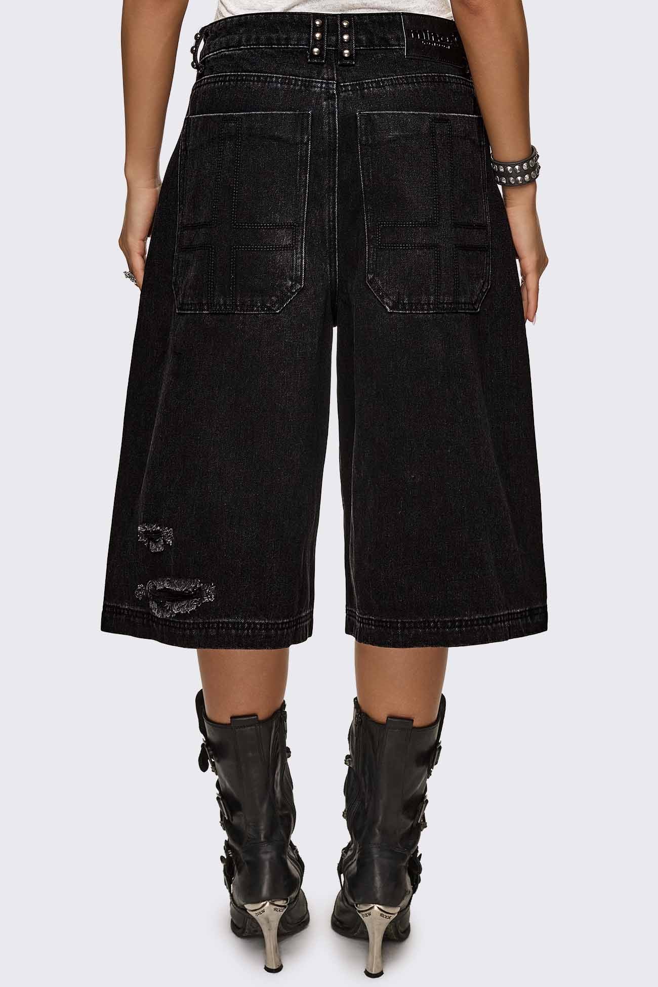 Brat Studded Distressed Jorts - Image 10