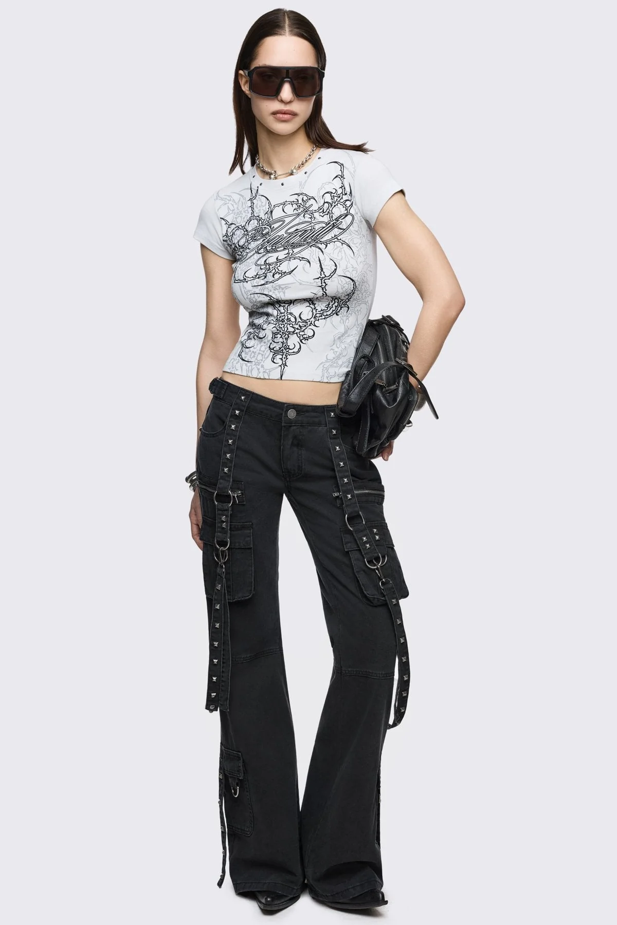 Bruise Cargo Flared Jeans - Image 6