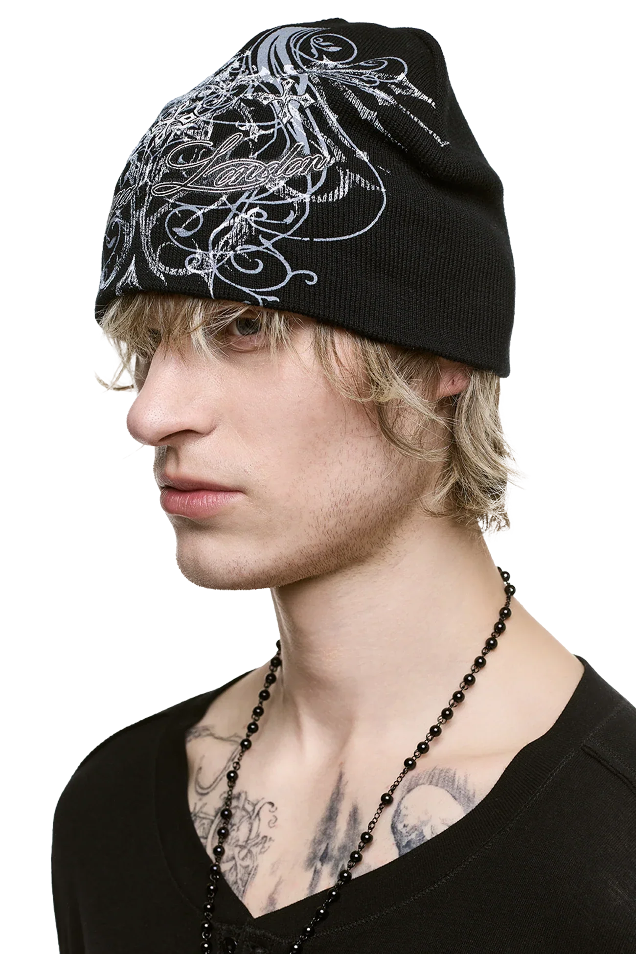 Chrome Angel Black Beanie - Image 3