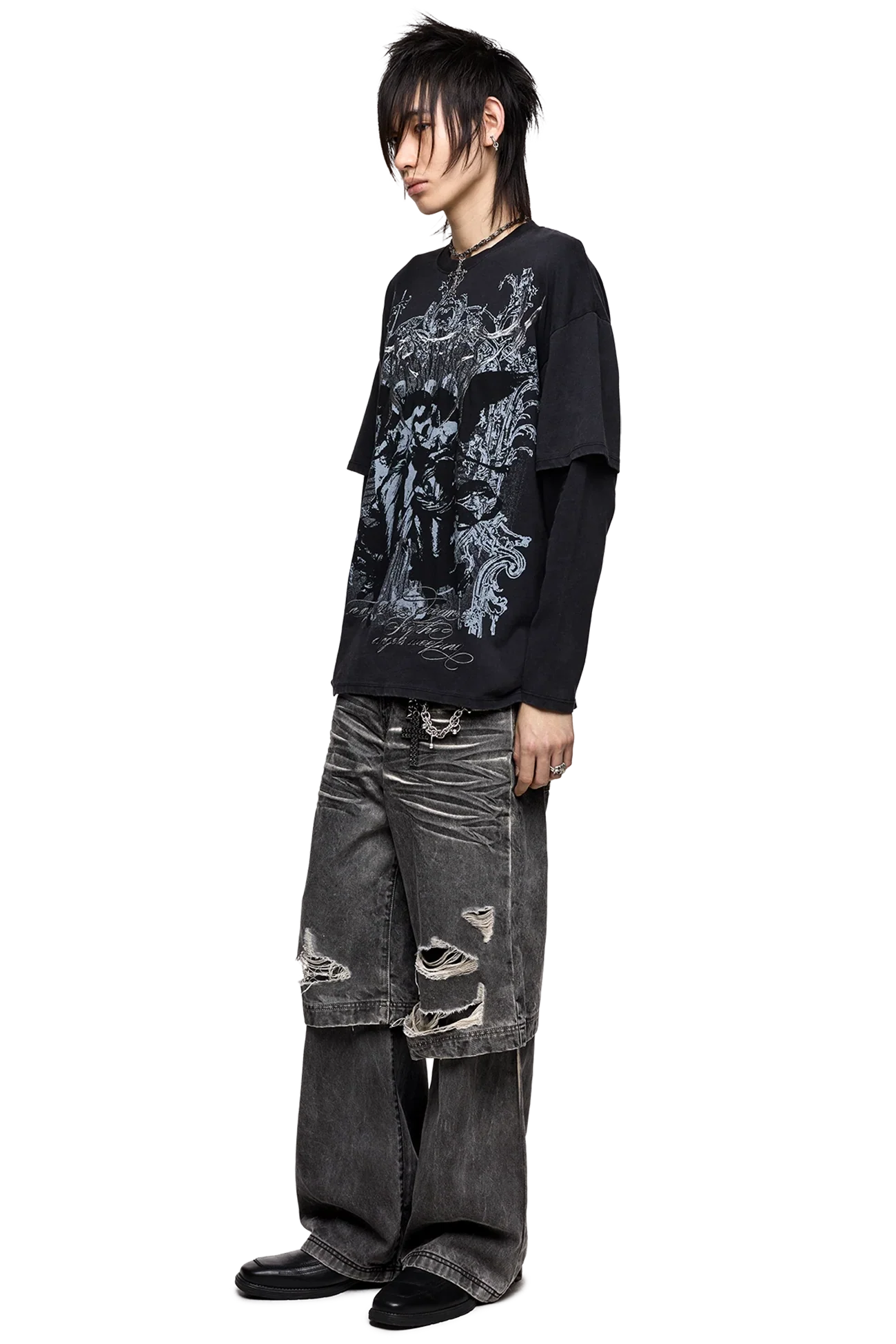 Dark Renaissance Layered T-Shirt - Image 4