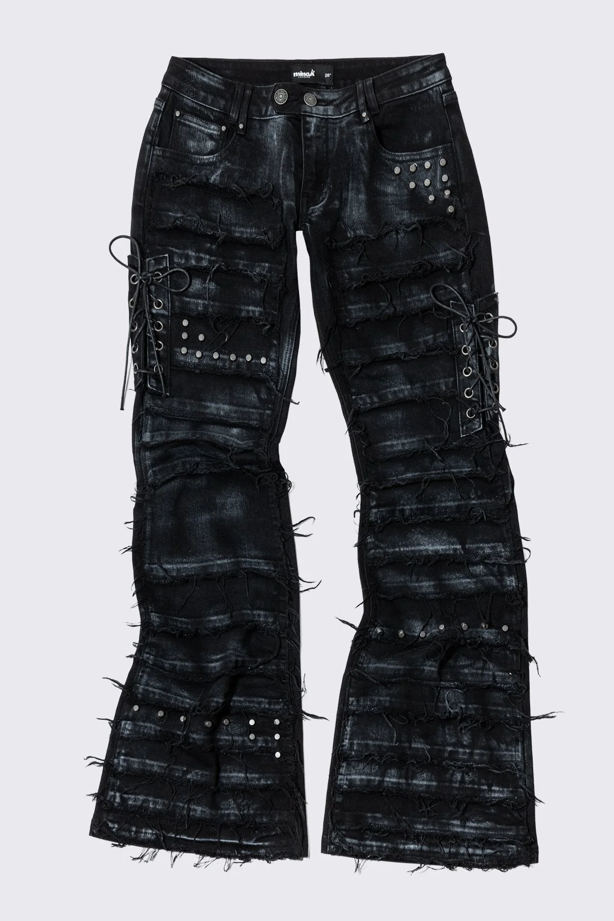 Dash Distressed Flared Jeans - Image 8