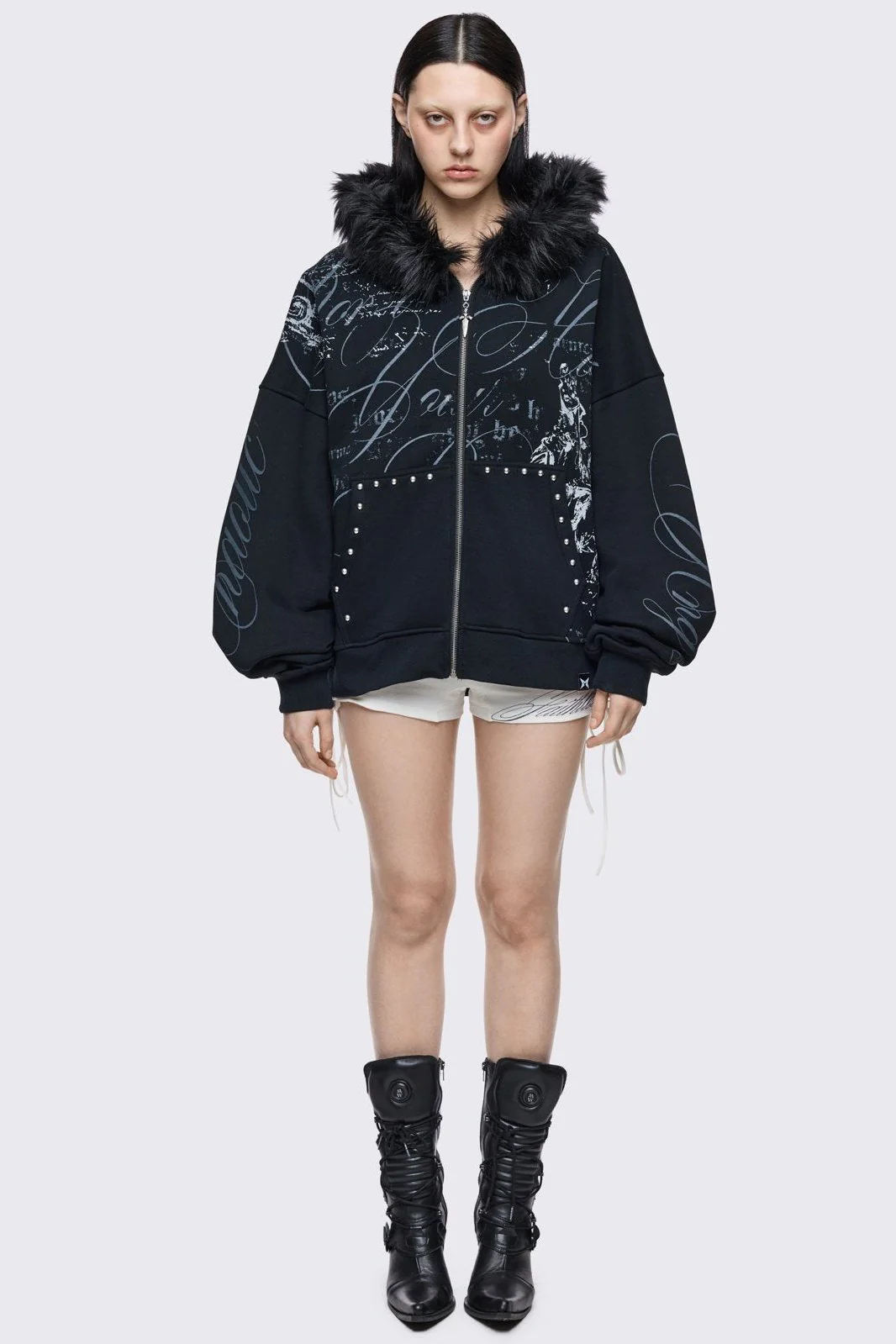 Divine Trouble Zip Up Hoodie - Image 2