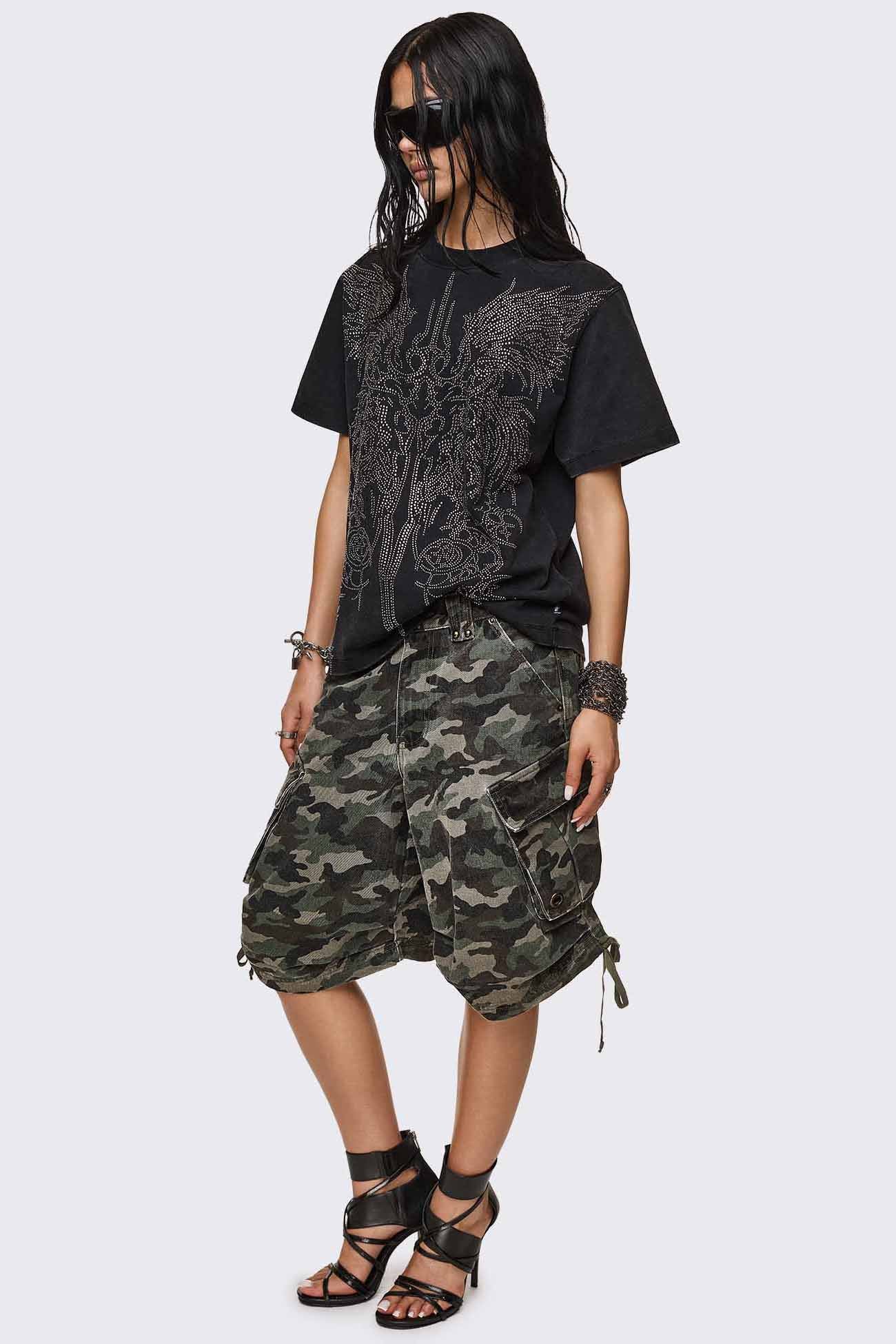 Elysium Sigil Rhinestone Graphic T-Shirt - Image 8