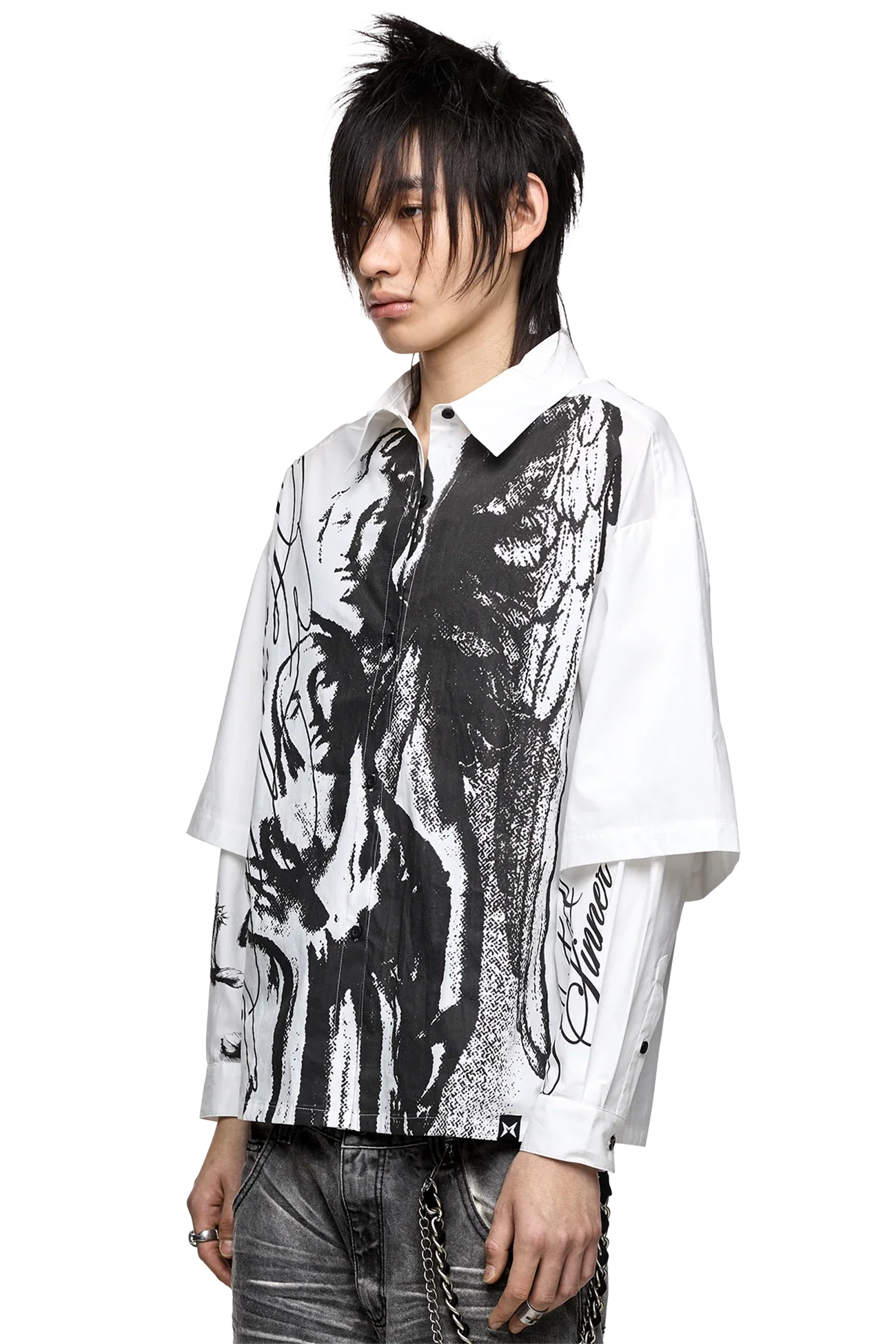 Faith & Sin Layered Shirt - Image 4