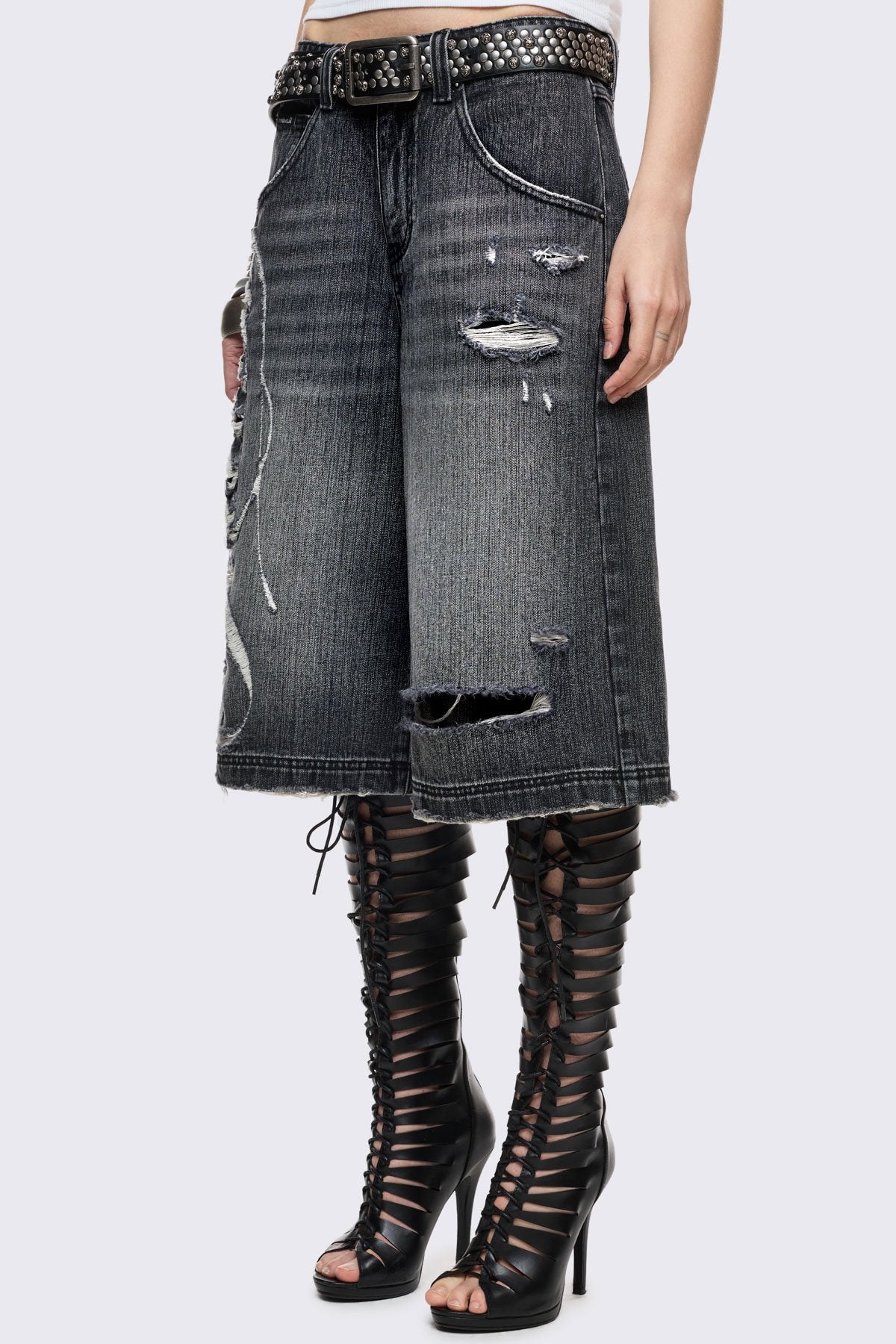 Fallen Distressed Jorts - Image 9