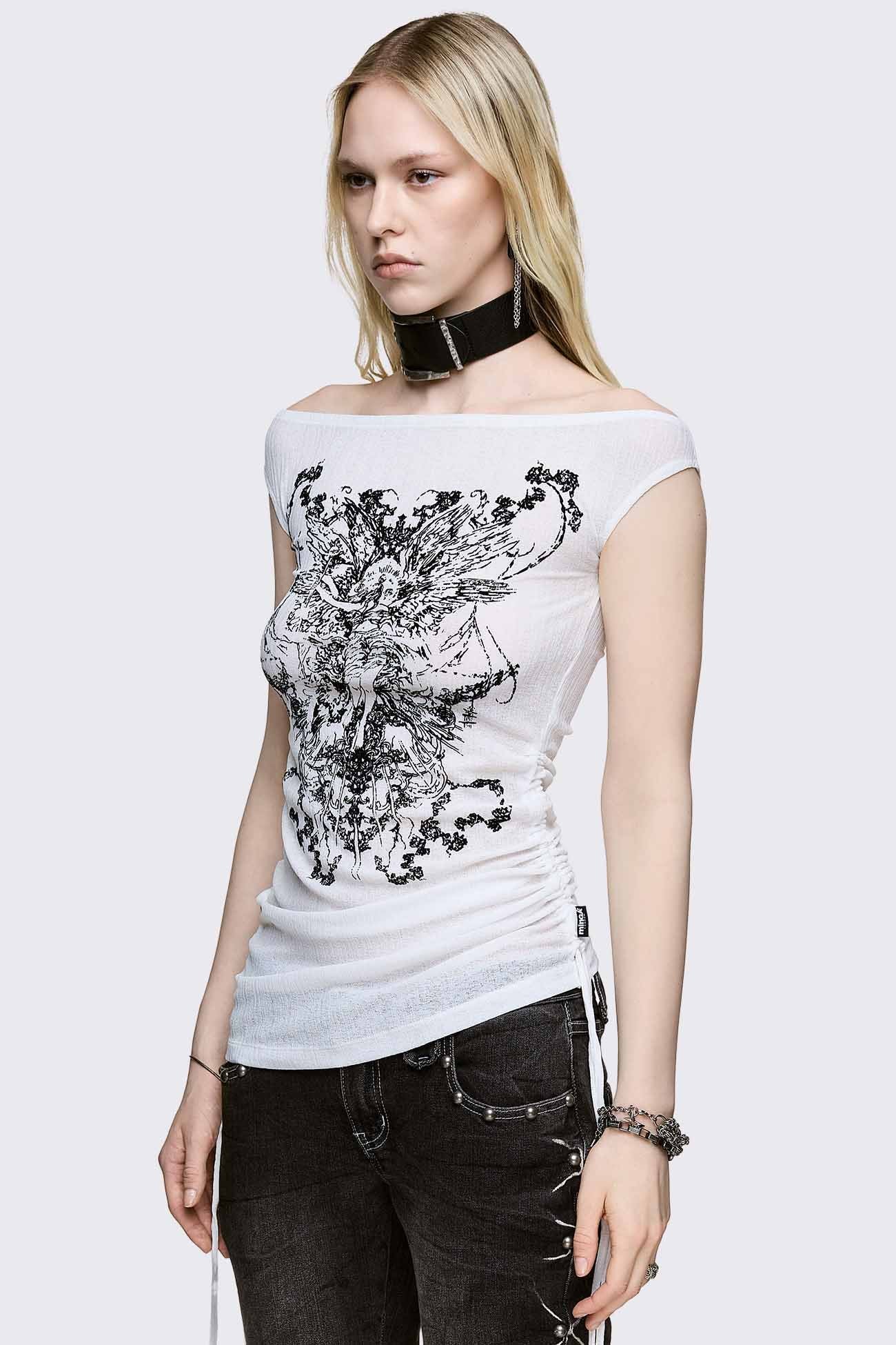Forgive Me Not Boatneck Top - Image 6