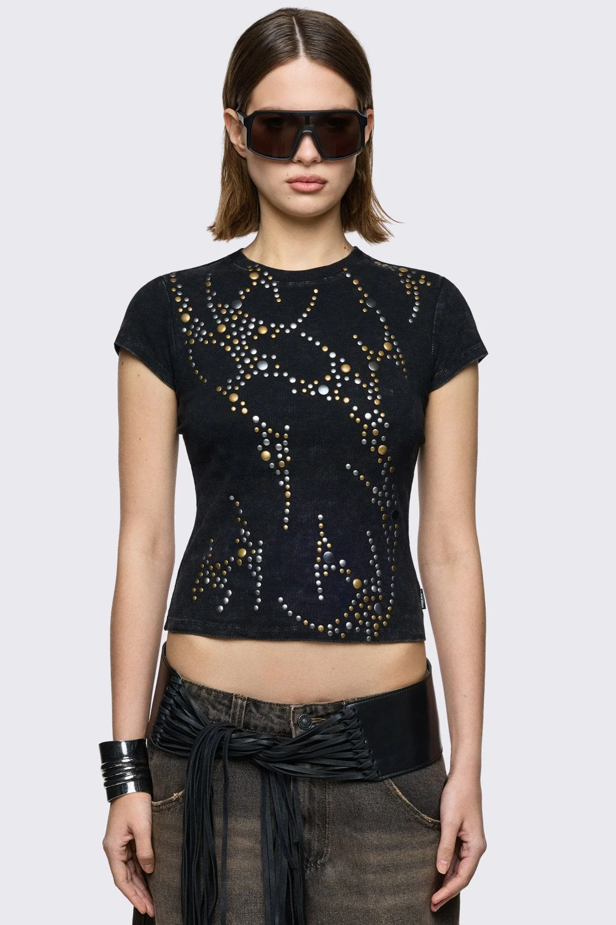 Frances Studded Baby Tee