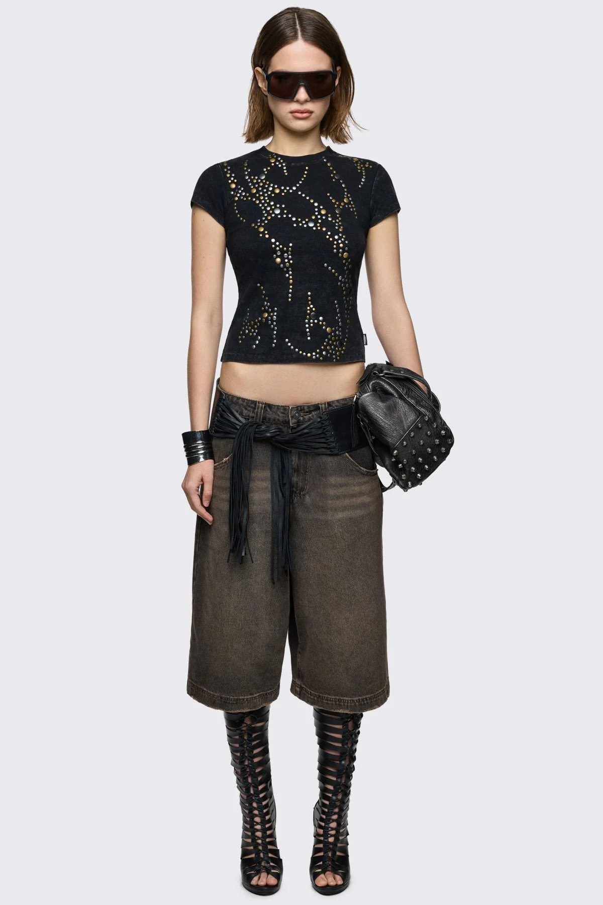 Frances Studded Baby Tee - Image 2