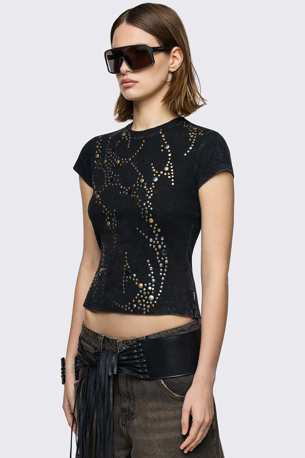 Frances Studded Baby Tee - Image 4