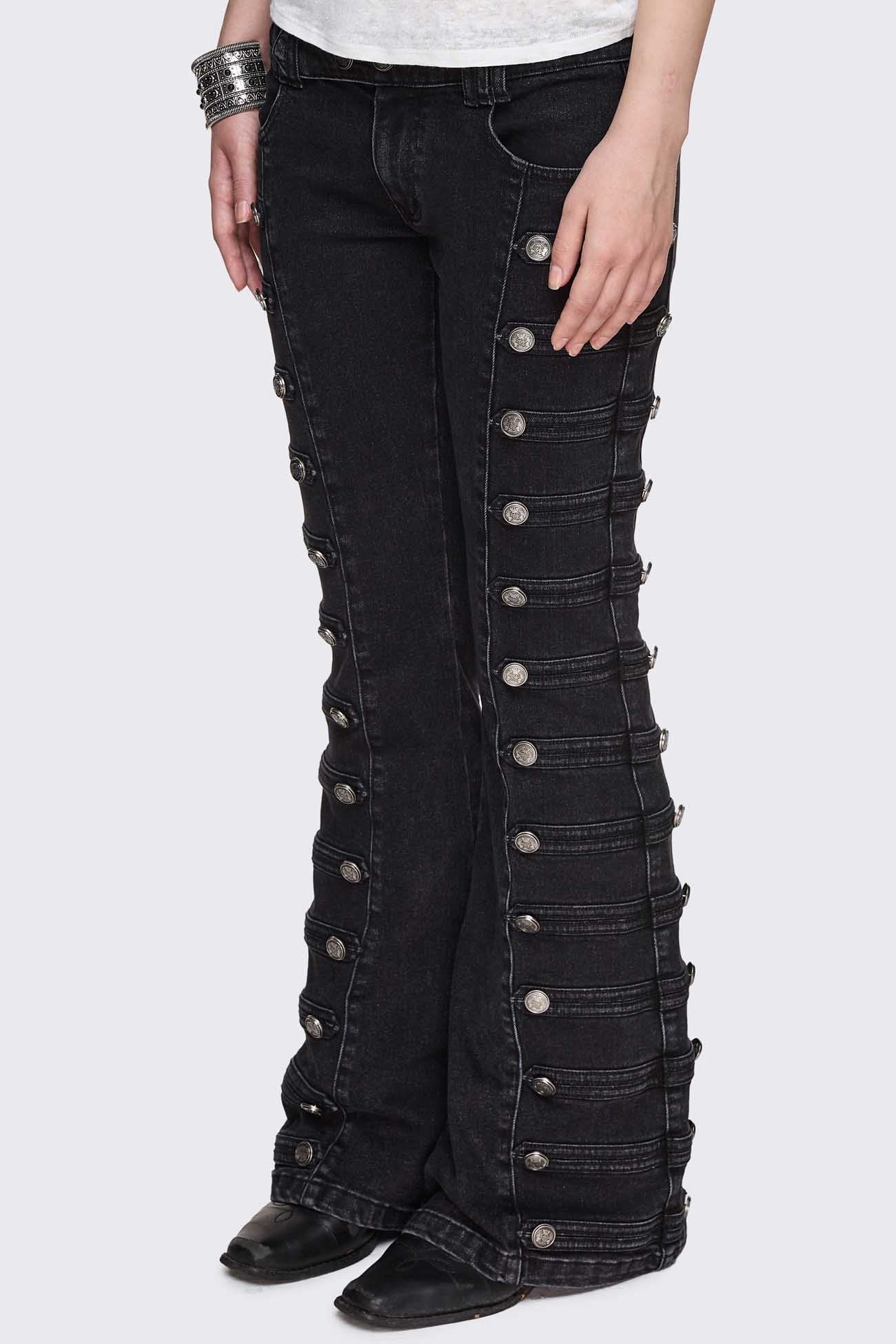 Hilda Military Flared Jeans - Image 5