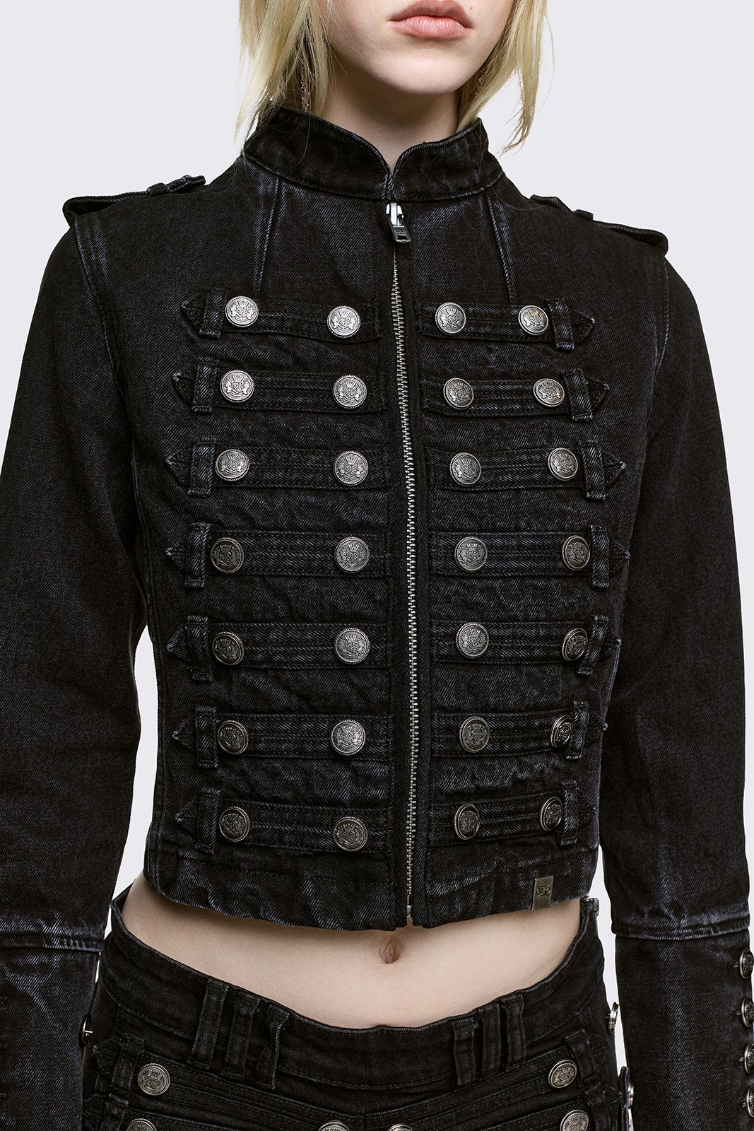 Hilda Military Denim Jacket - Image 5