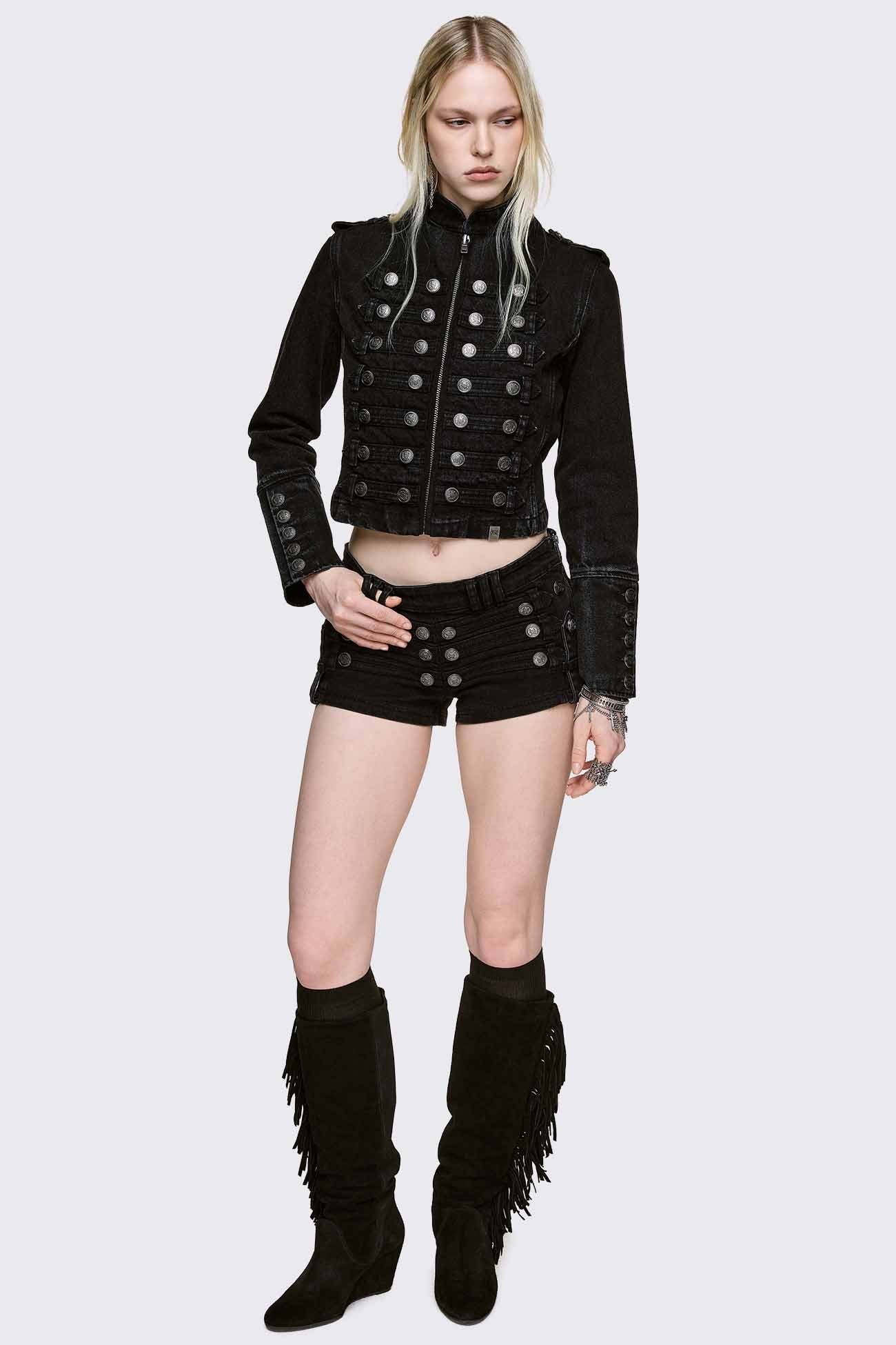 Hilda Military Denim Jacket - Image 7