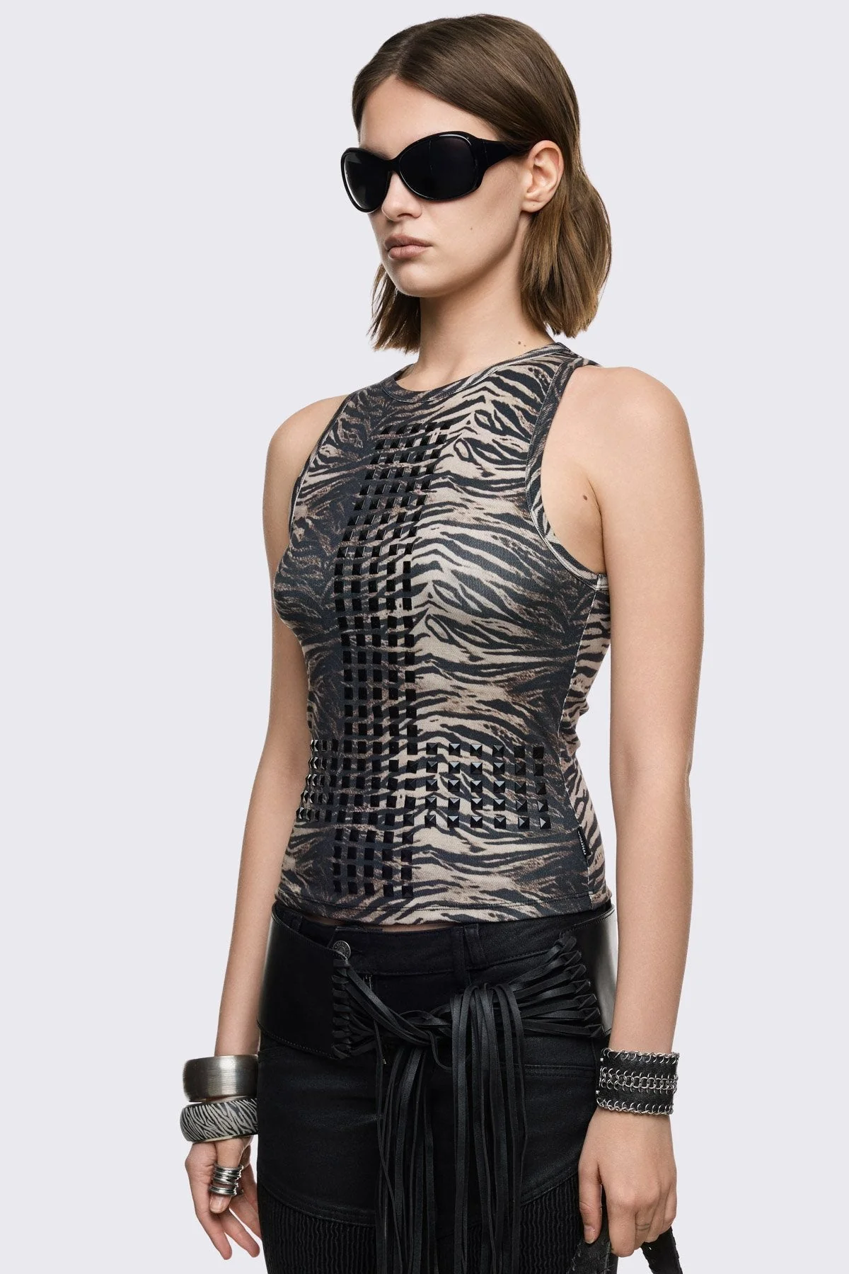 Jungle Studded Vest Top - Image 8
