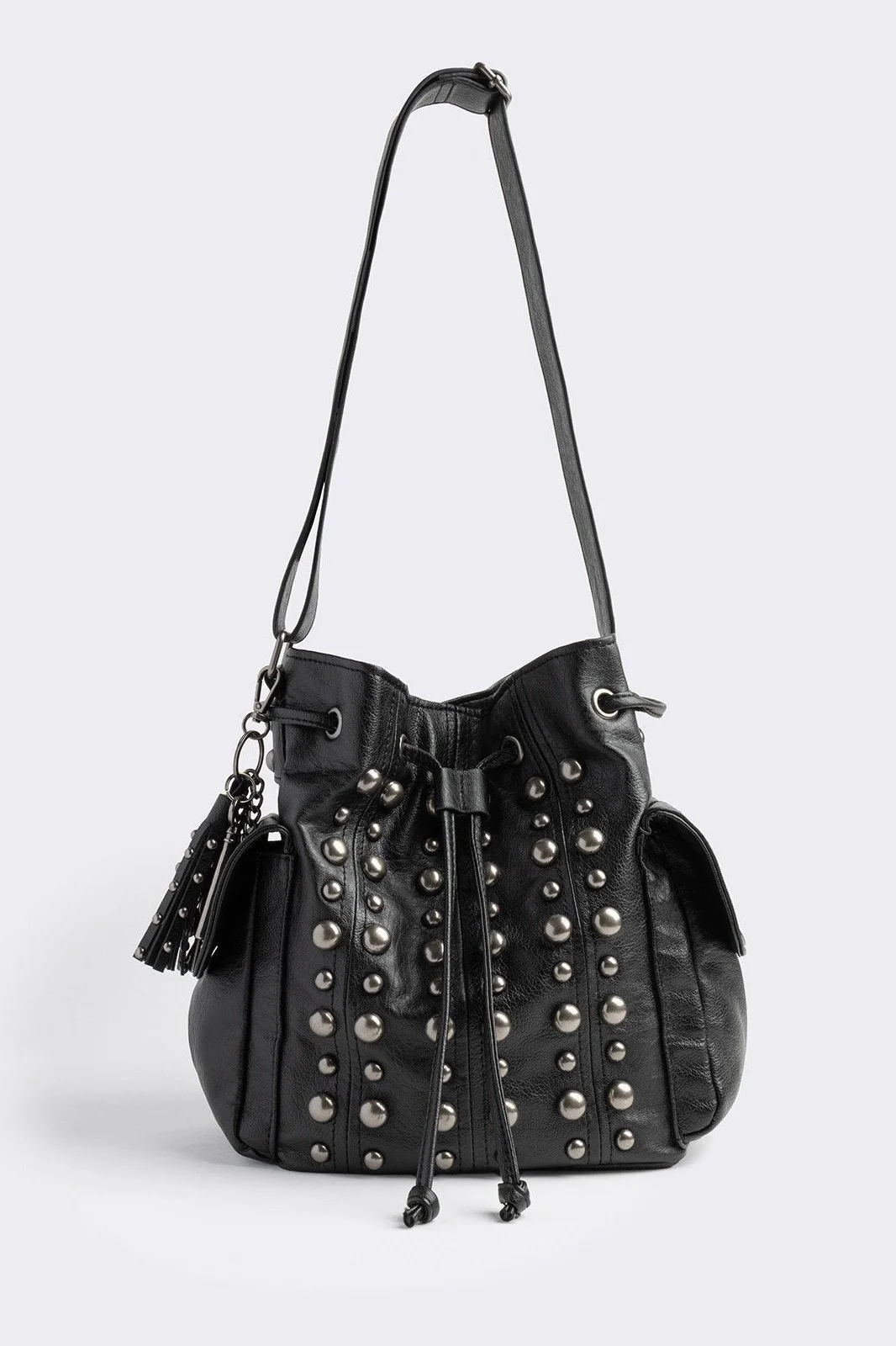 Kara Faux Leather Bucket Bag