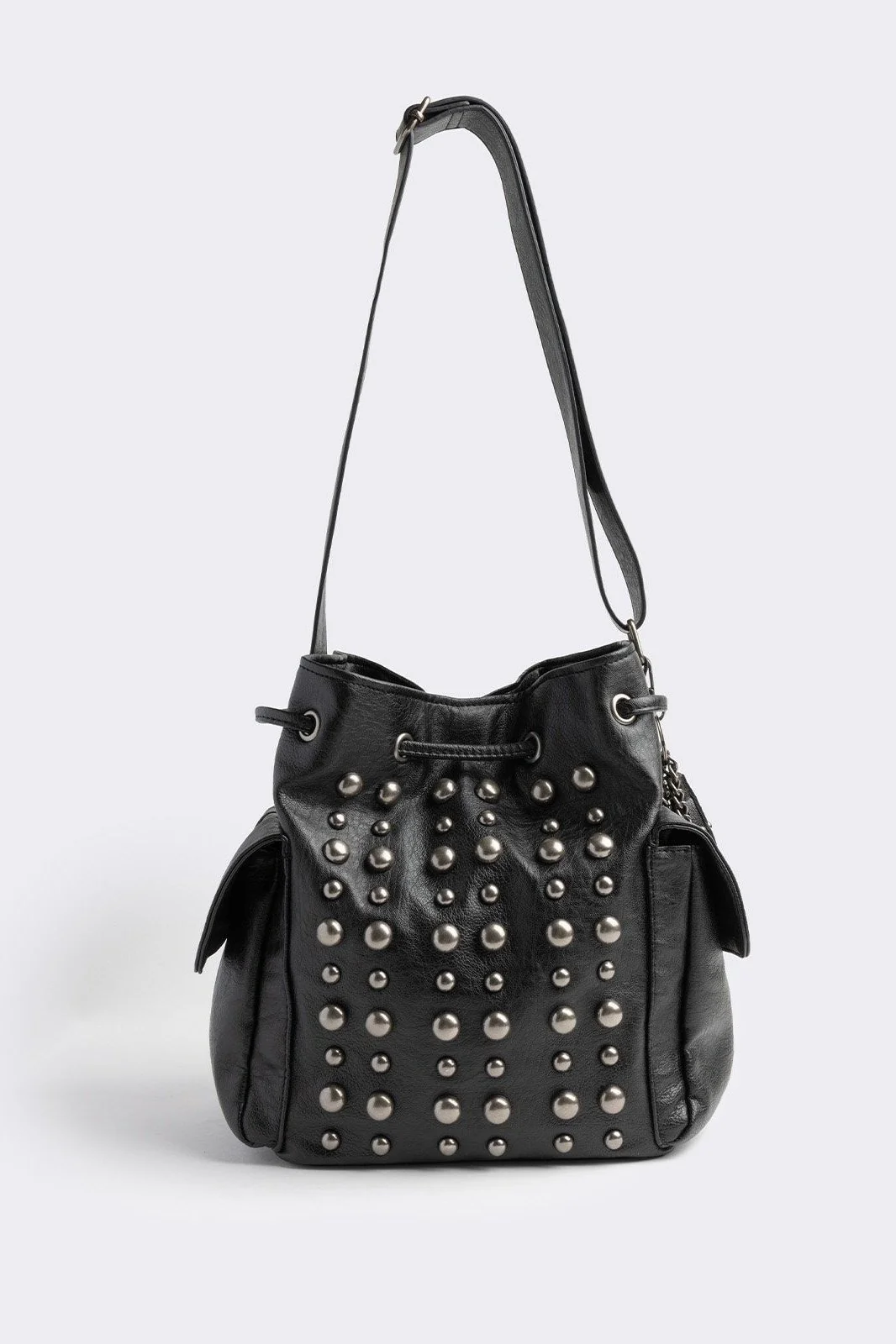 Kara Faux Leather Bucket Bag - Image 4