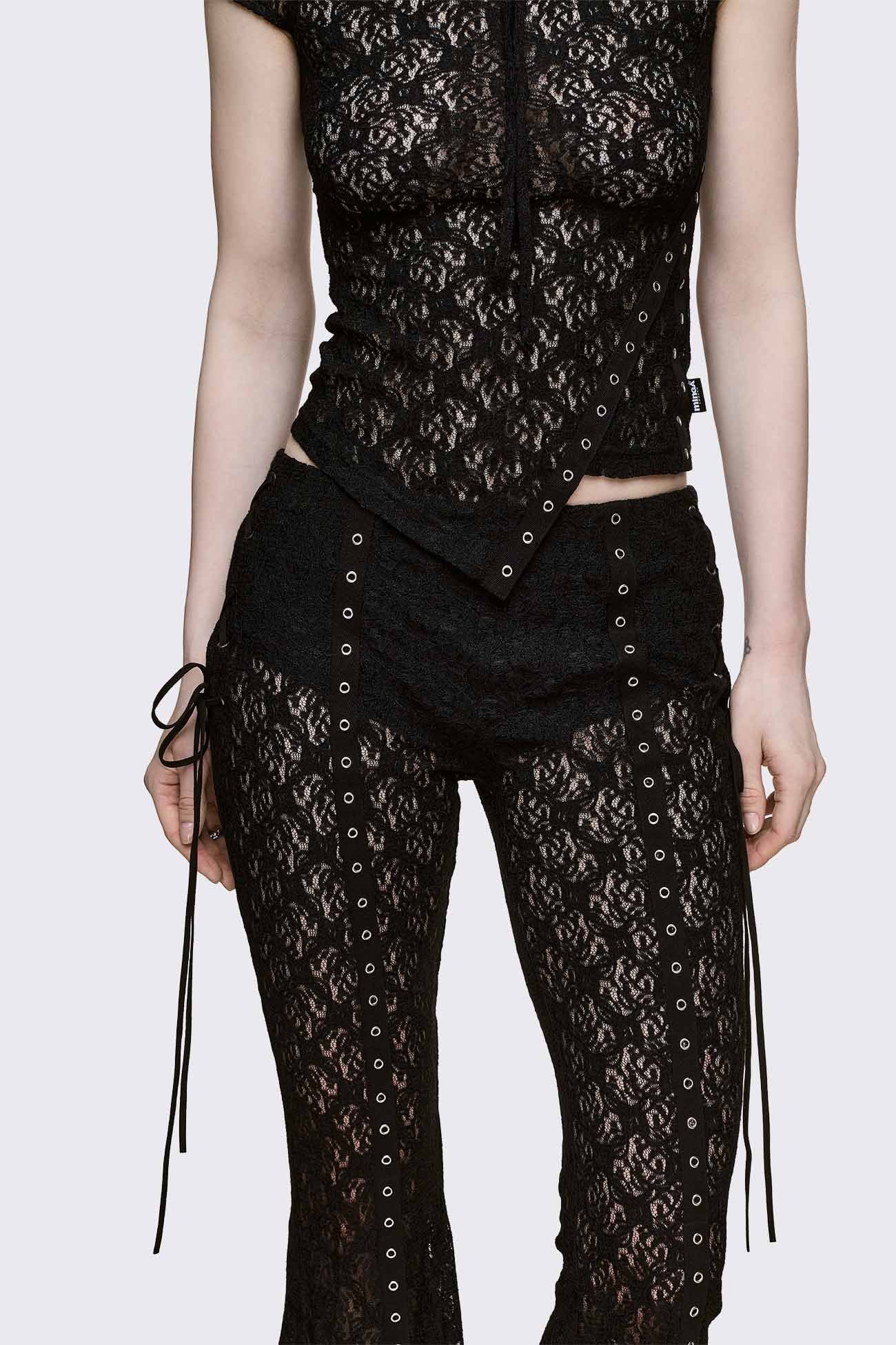 Moor Lace Flared Pants - Image 8