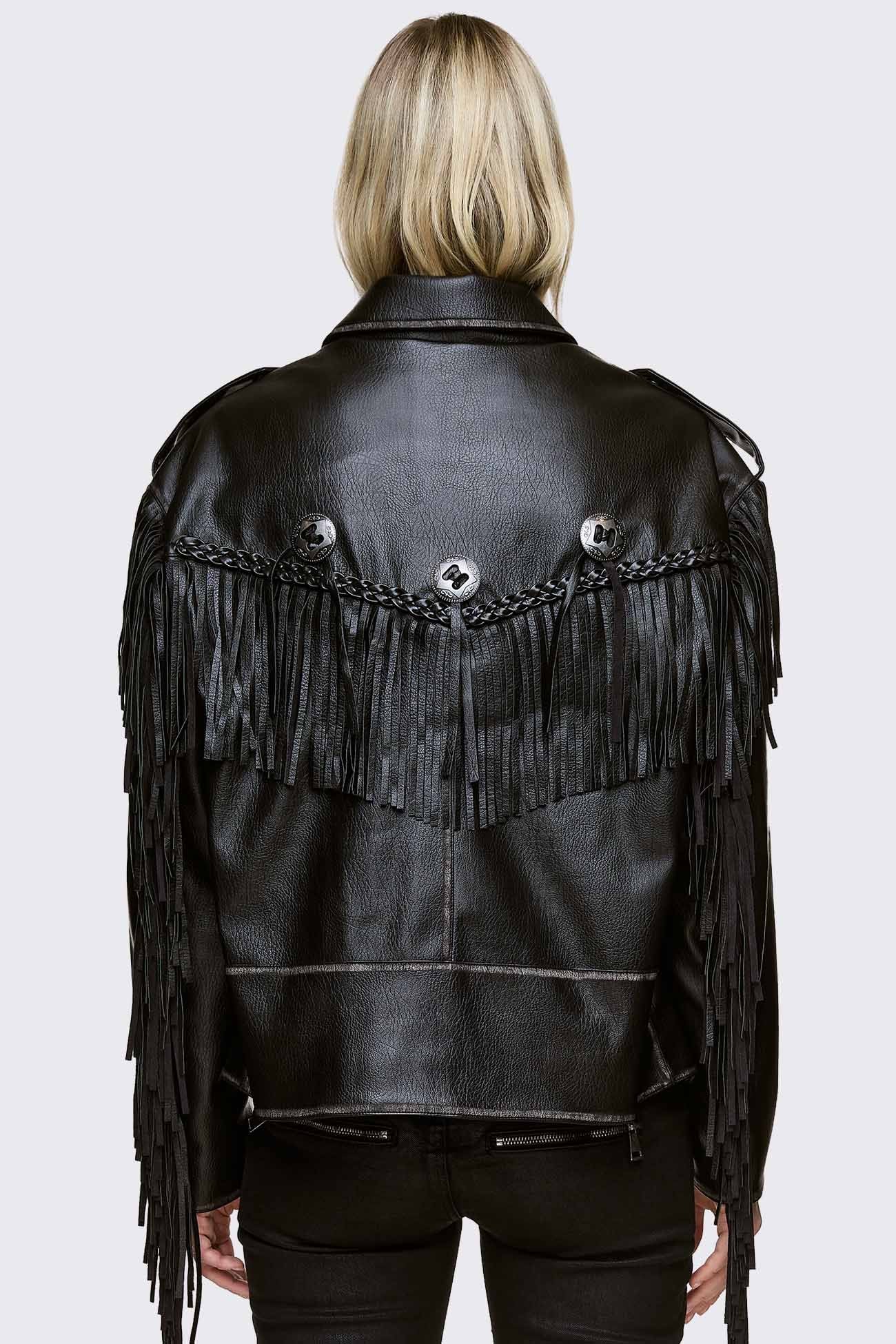 Nomad Fringe Biker Jacket - Image 8
