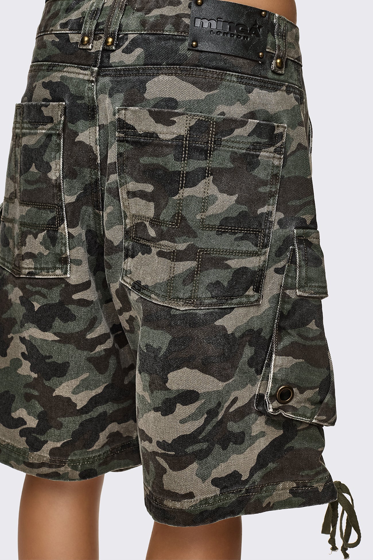 Off Radar Camo Cargo Jorts - Image 6