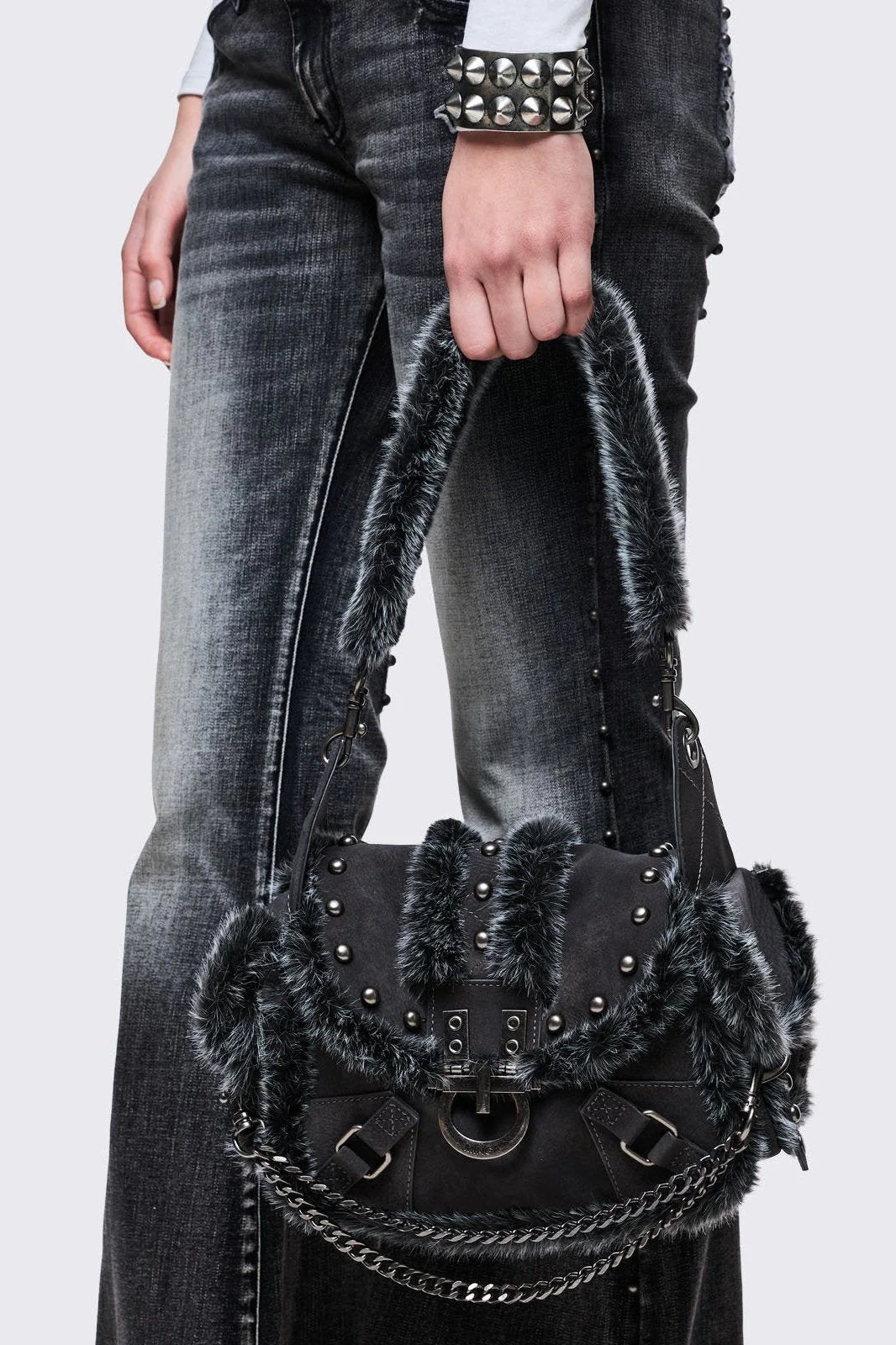 Polly Faux Suede Shoulder Bag - Image 5