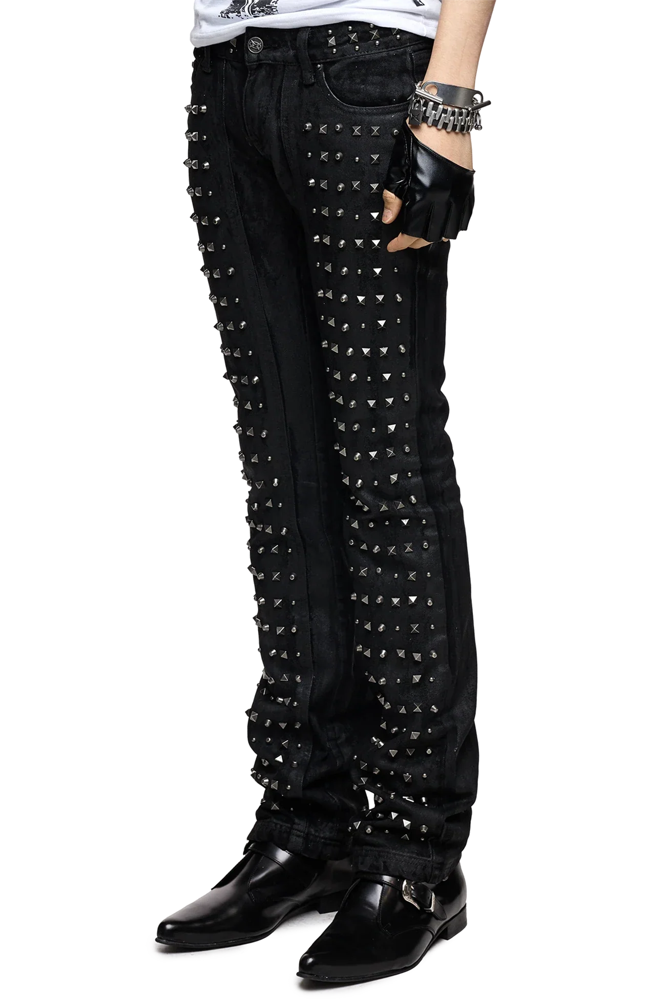 Riot Studded Bootcut Jeans - Image 5