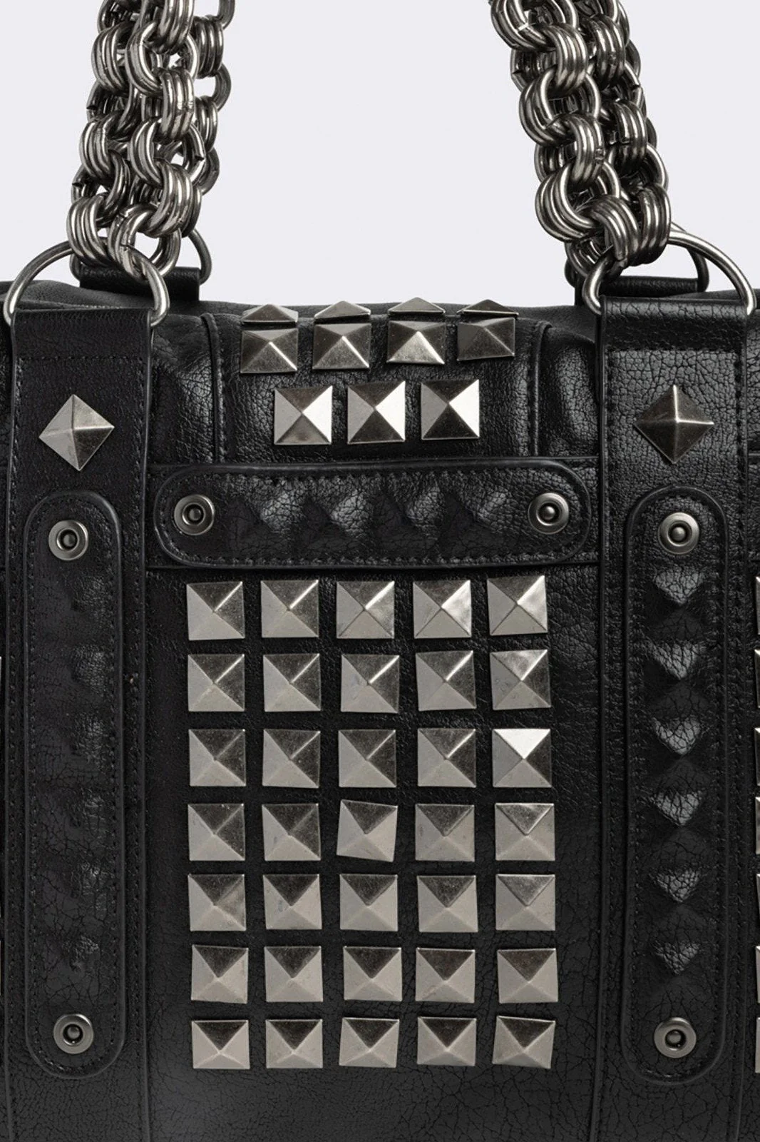 Ruthless Studded Faux Leather Shoulder Bag - Image 5