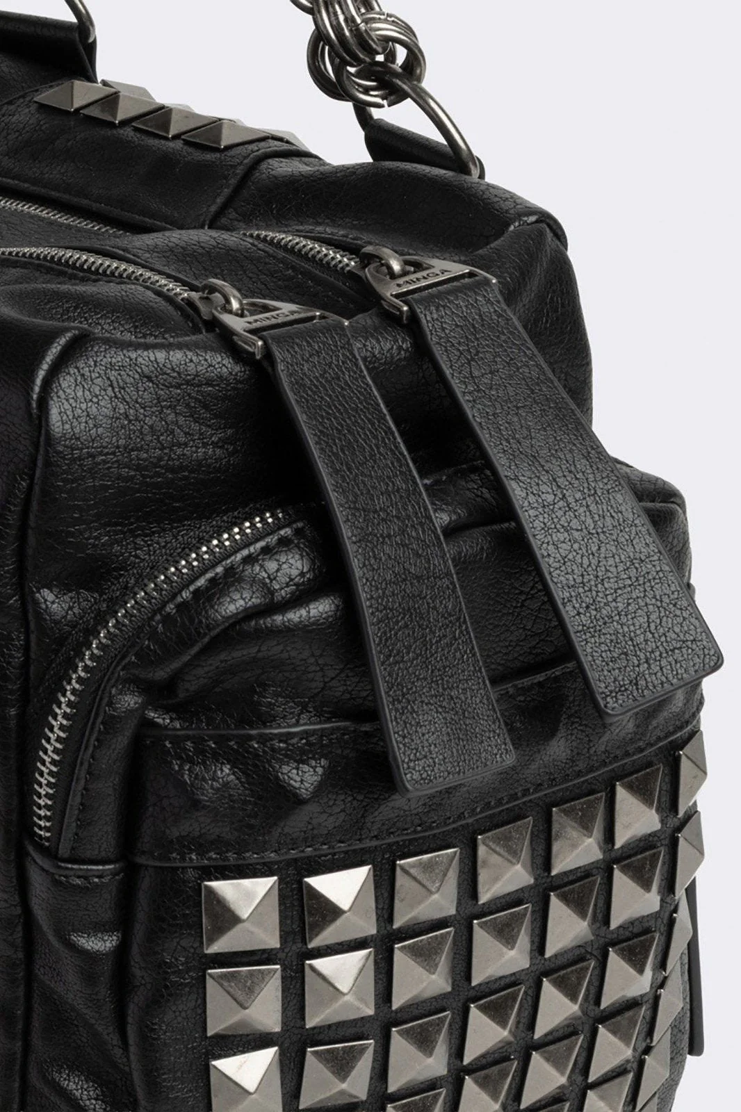 Ruthless Studded Faux Leather Shoulder Bag - Image 6