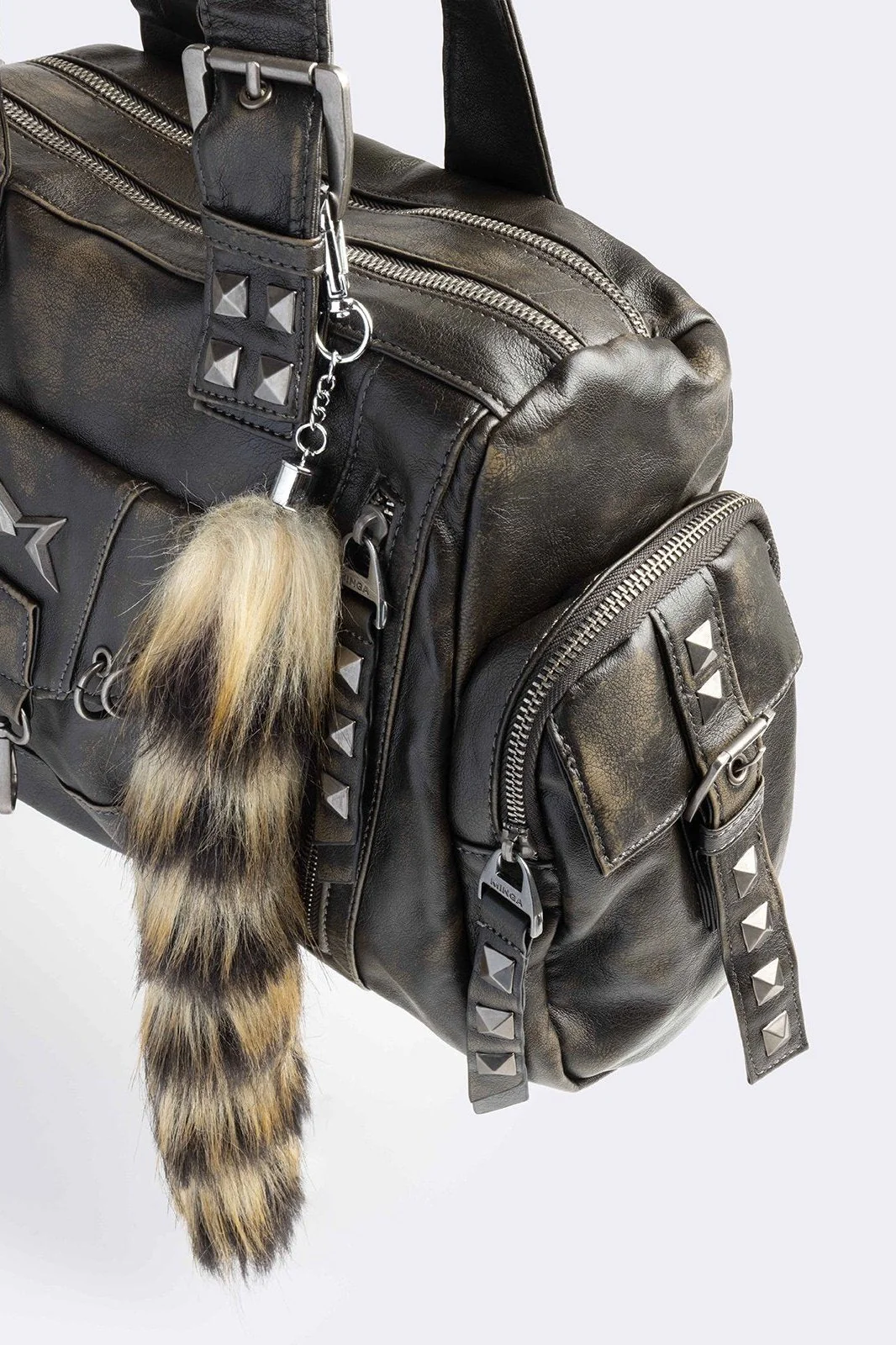 Sharp Faux Leather Shoulder Bag - Image 3