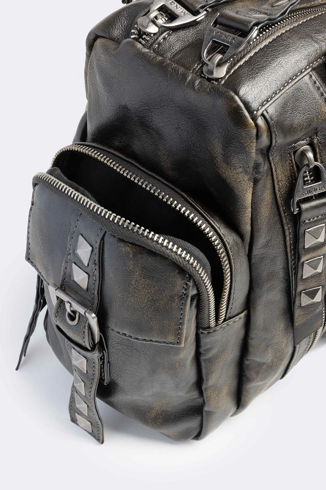 Sharp Faux Leather Shoulder Bag - Image 5