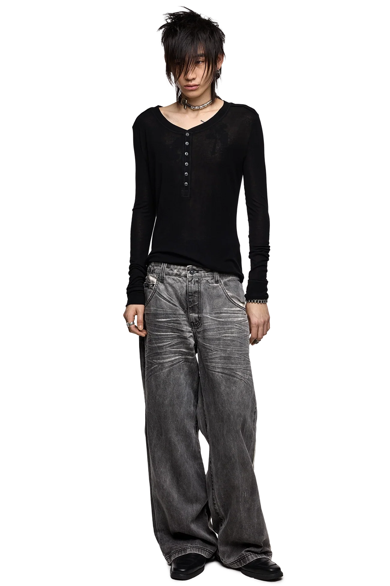 Smoke Baggy Jeans - Image 3