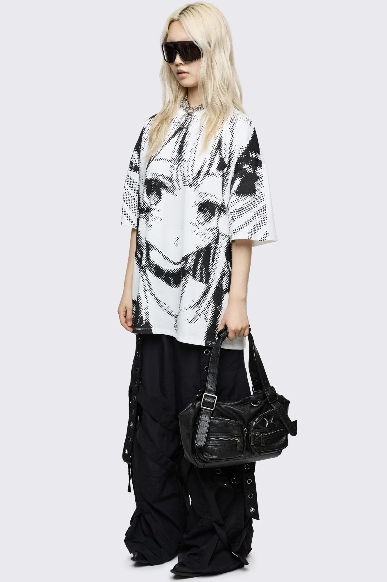 Soot Faux Leather Shoulder Bag - Image 5