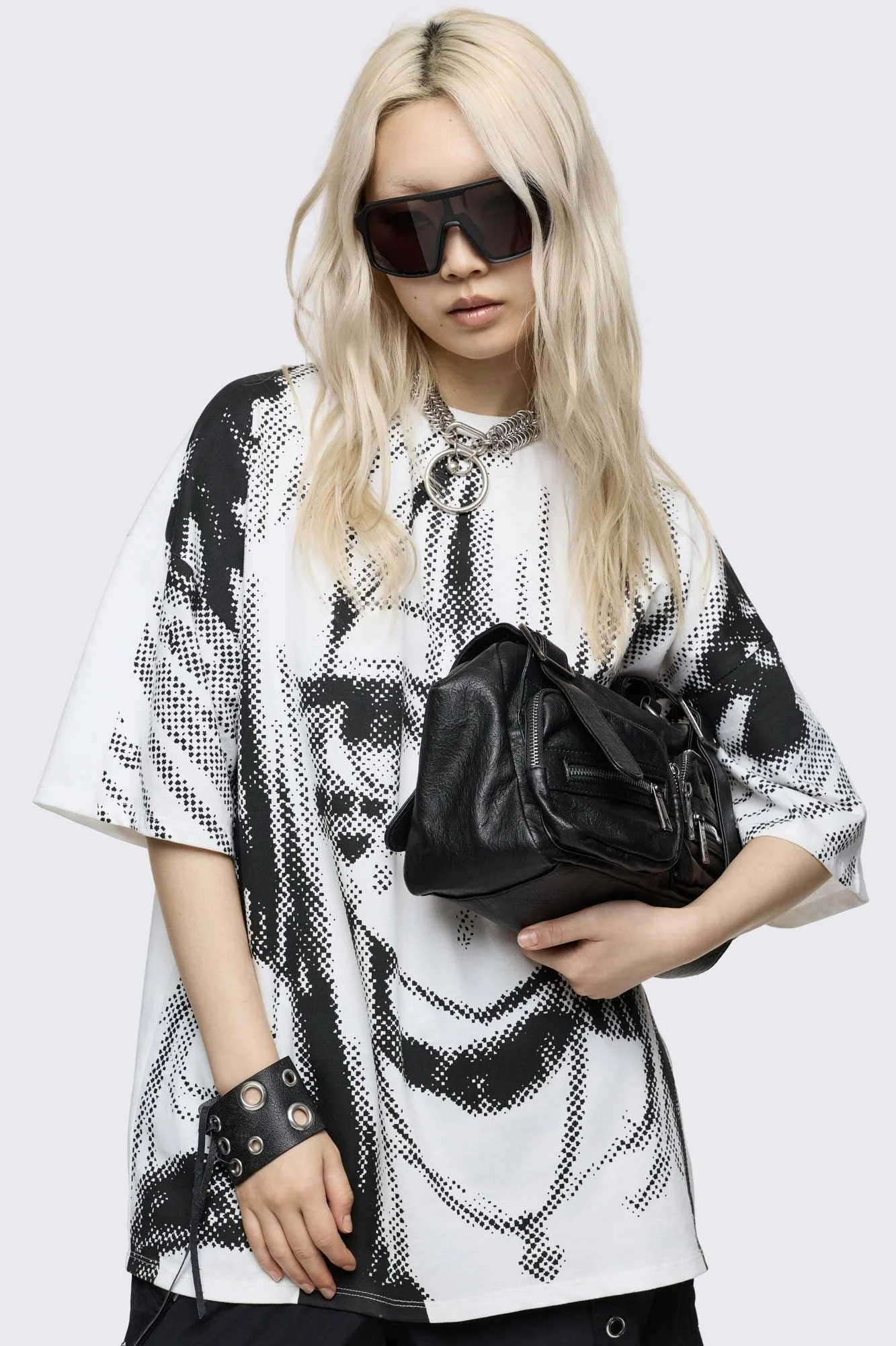 Soot Faux Leather Shoulder Bag - Image 7