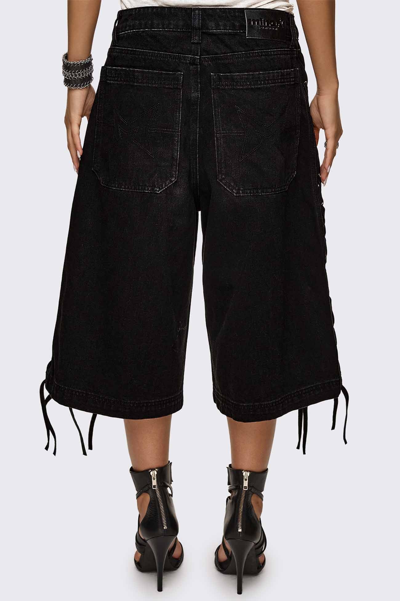Tension Lace-Up Jorts - Image 7