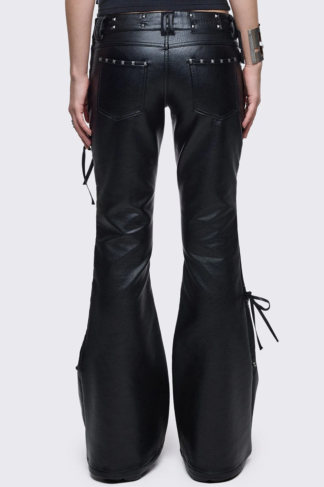 Vice Faux Leather Flared Pants - Image 5